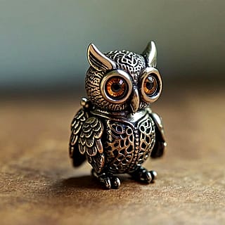A cute mechanical owl'