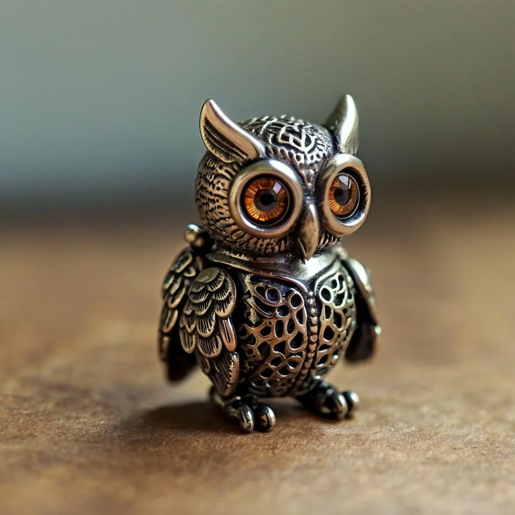 A cute mechanical owl picture 1 of 1