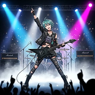 Hatsune Miku "The Rockstar" (Reality: Nexus-27) Backstory 👇'