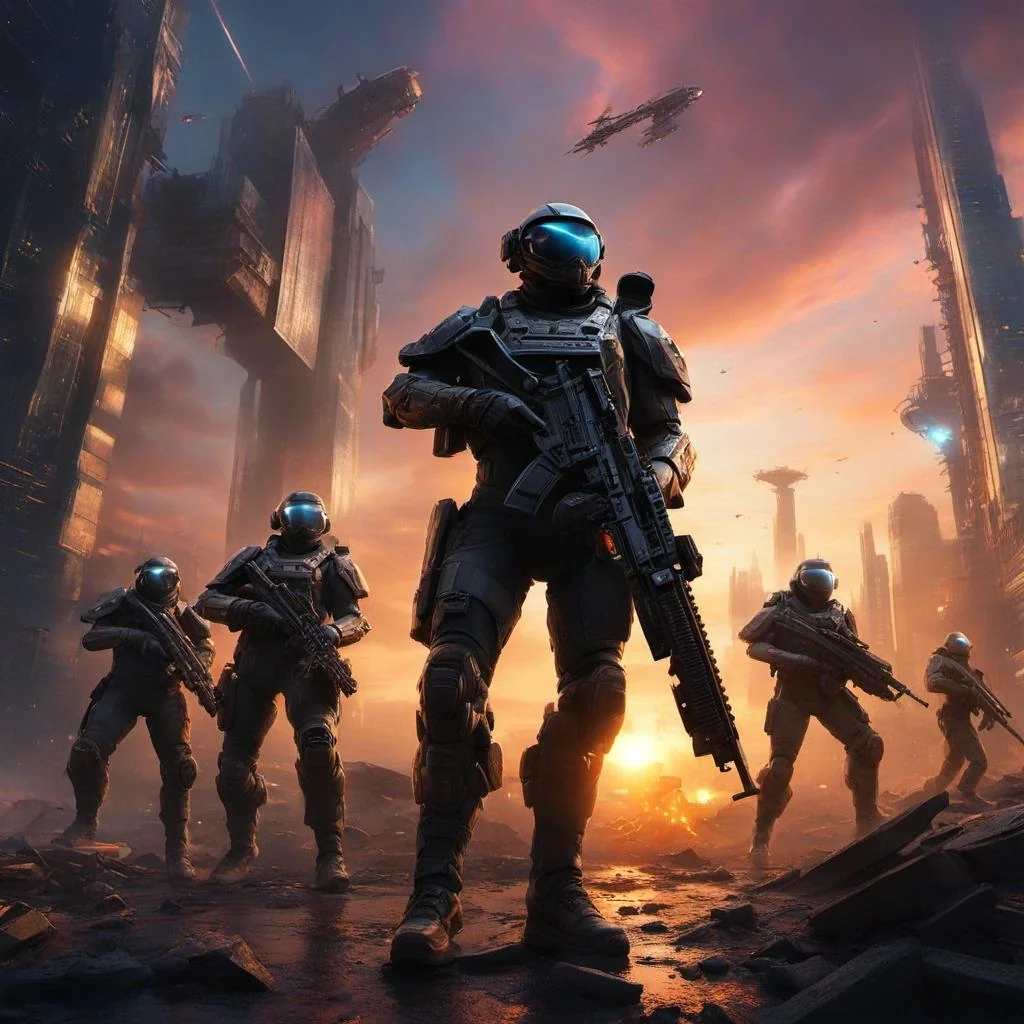 The squad on patrol picture 1 of 1