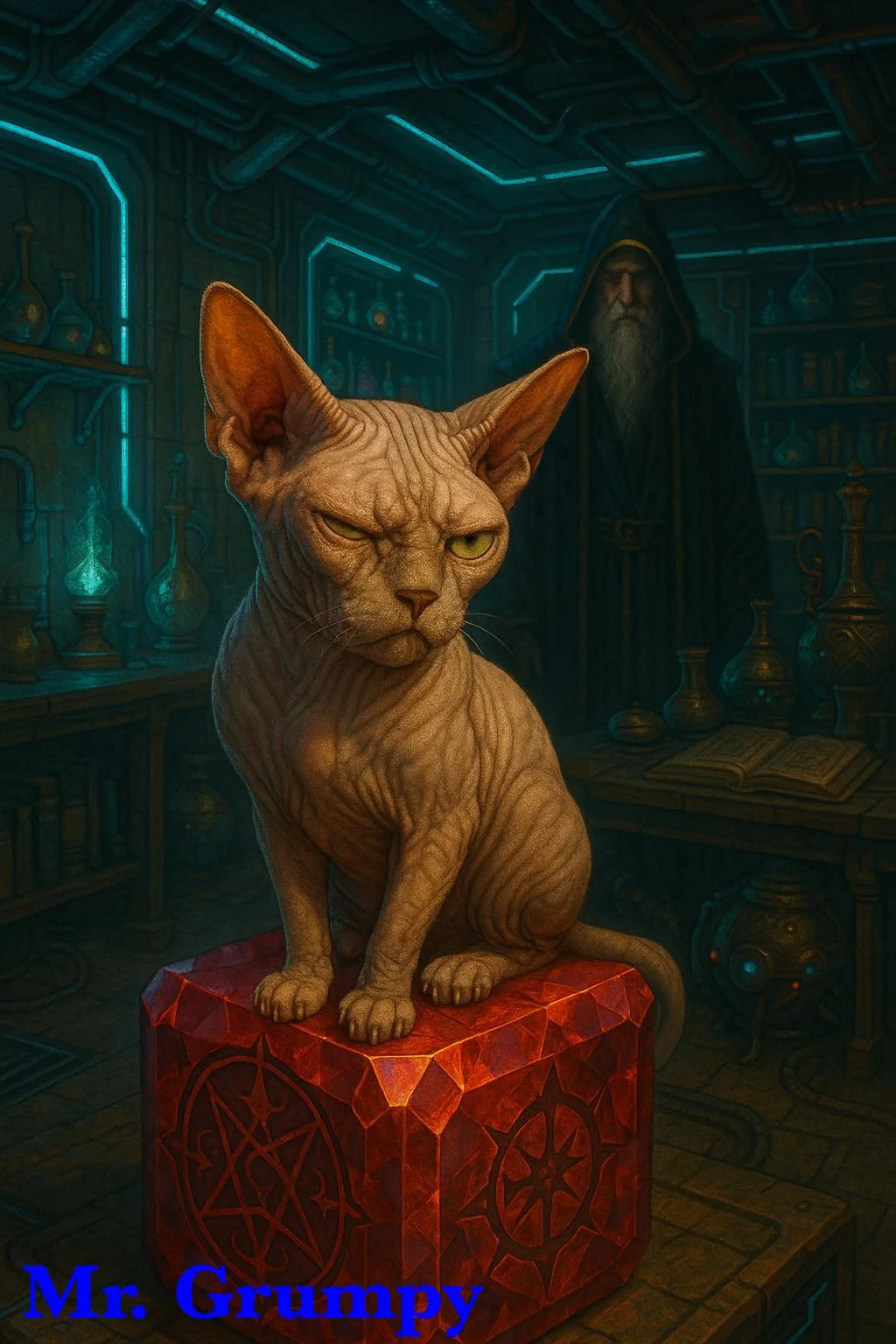 No matter how advanced technology becomes… the arcane will always endure… Mr. Grumpy judges them all. picture 1 of 1