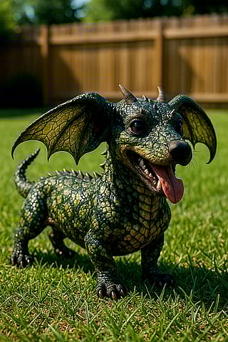A Miniature Drachenhund. Would you adopt?'