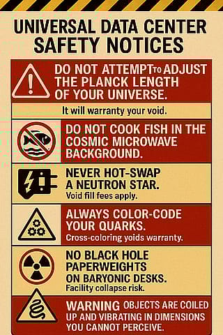 Universal Data Center Safety Notices'