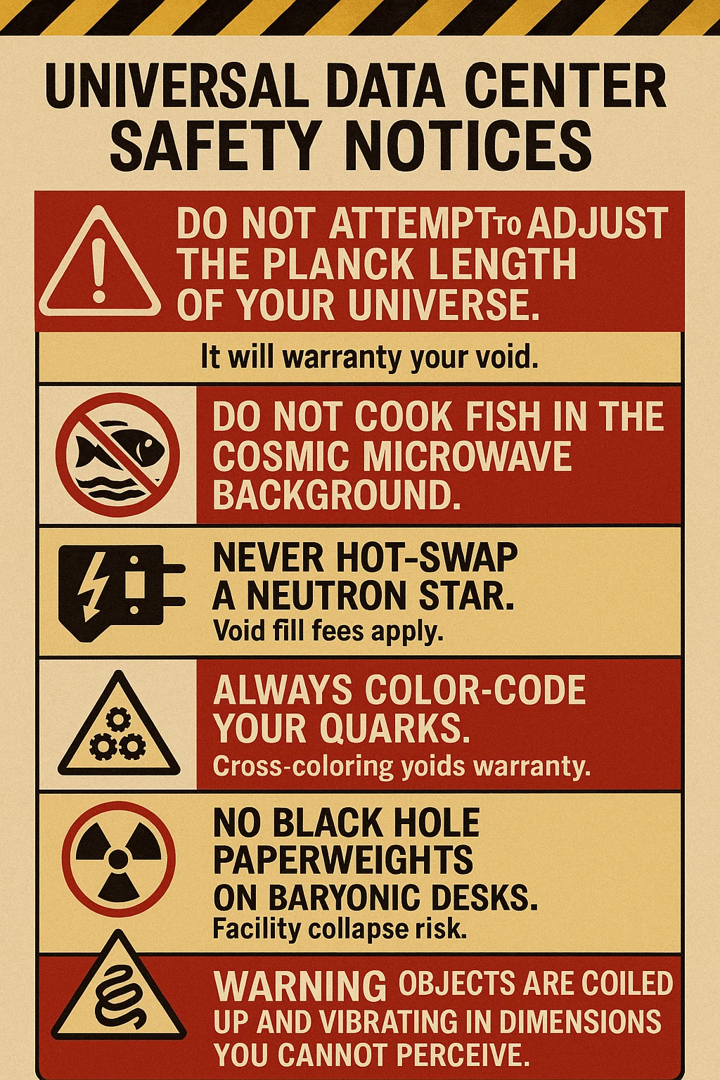 Universal Data Center Safety Notices picture 1 of 1