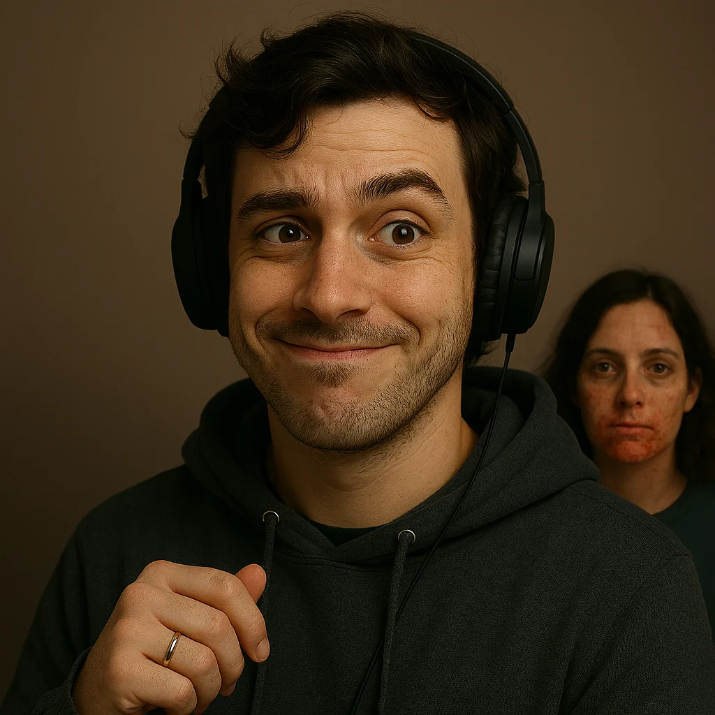 I made ai create an image of what it thinks i look like and this was the result. picture 1 of 1