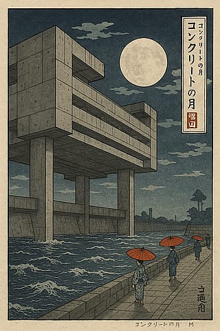 Concrete Moon over Sumida'