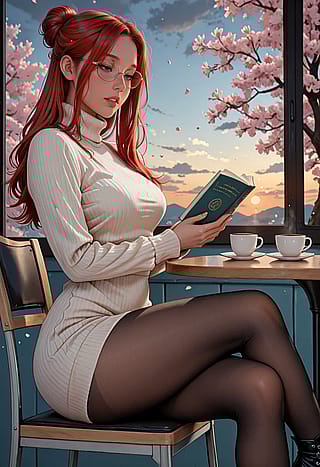 Evening at the Cafe'