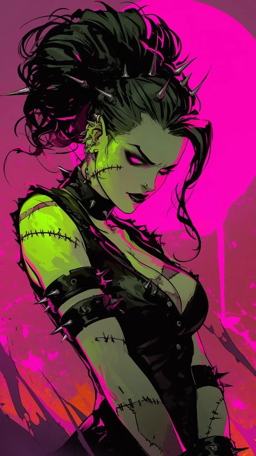 Punk rock bride of Frankenstein picture 4 of 6