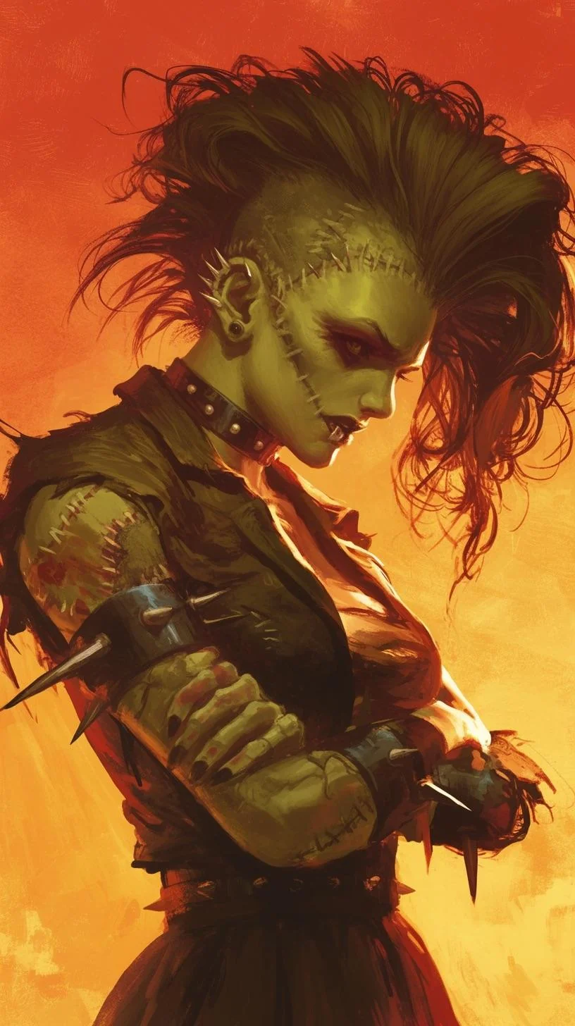 Punk rock bride of Frankenstein picture 5 of 6