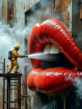 Seduction of a firefighter!'