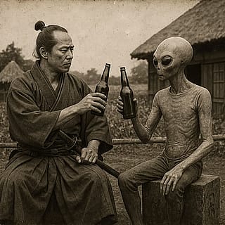 Samurai and Alien'