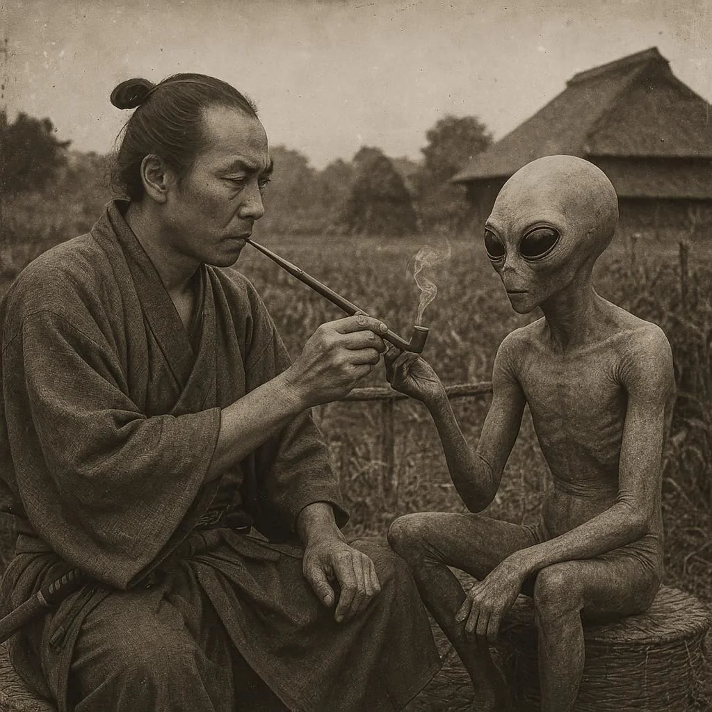Samurai and Alien picture 2 of 4