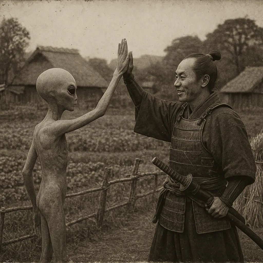 Samurai and Alien picture 4 of 4