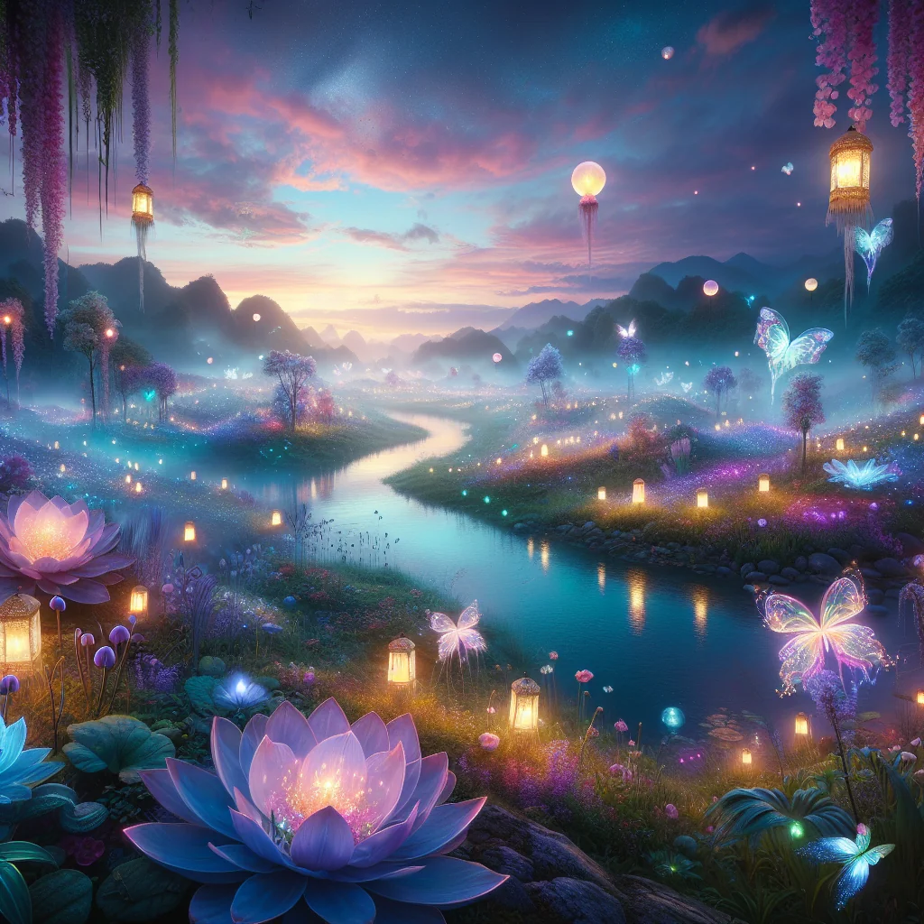 A magical, dreamlike landscape picture 1 of 1
