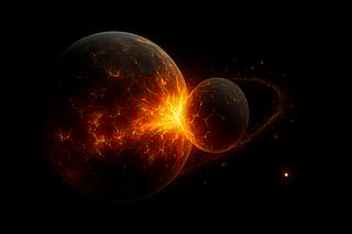 🌕 Day 3 of 29 — Moon-Forming Impact (~4.5B years ago)'