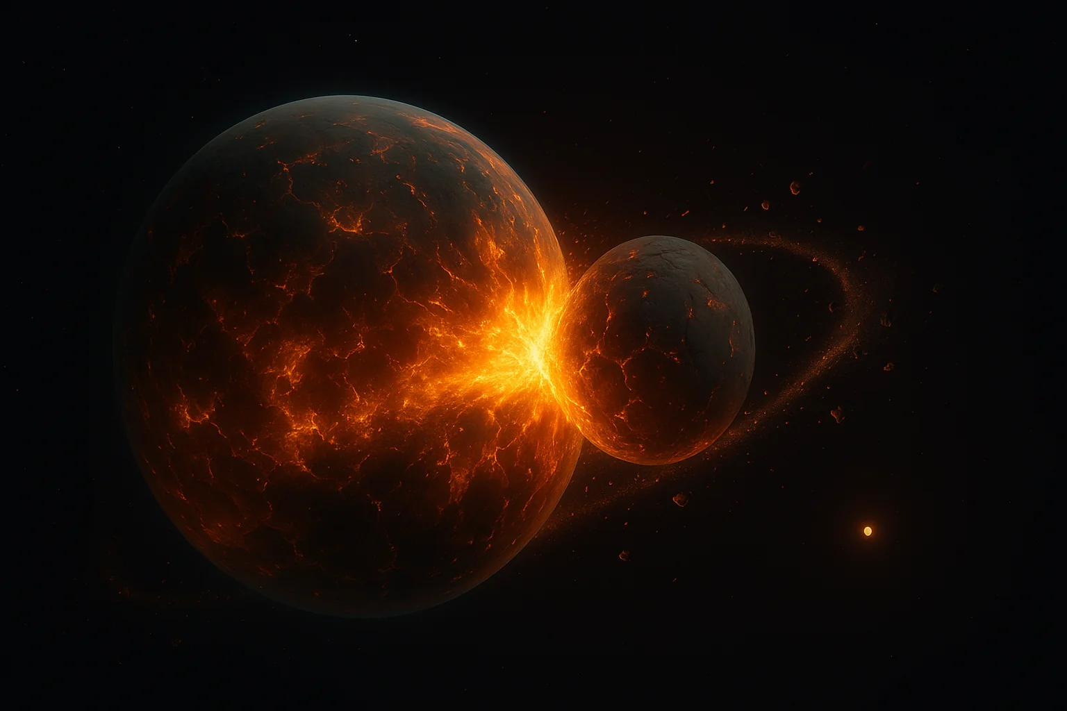 🌕 Day 3 of 29 — Moon-Forming Impact (~4.5B years ago) picture 1 of 1