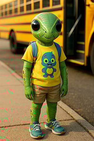 His name is William and it's his first day of school'