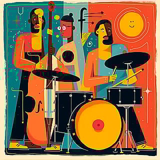 AI-Generated Jazz Album Covers'
