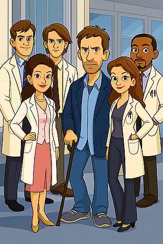 Dr house in the cartoon world'