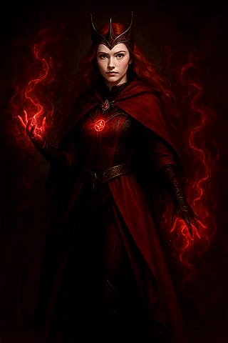 Transformed my daughter into an arcane sorceress with red magic'