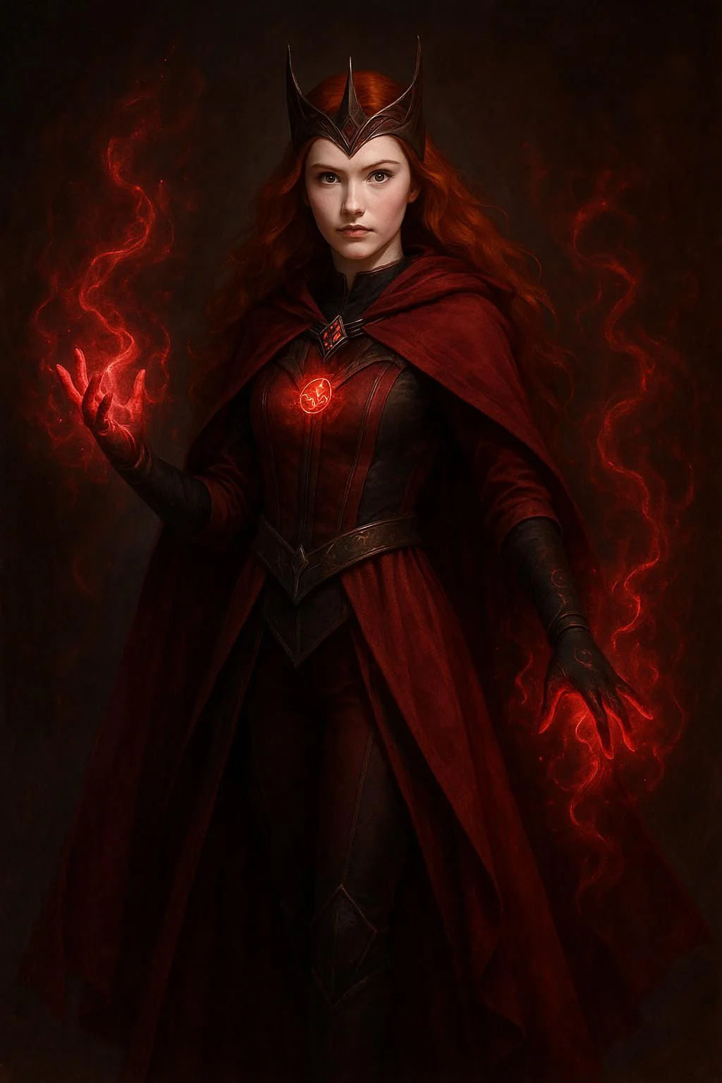Transformed my daughter into an arcane sorceress with red magic picture 1 of 1
