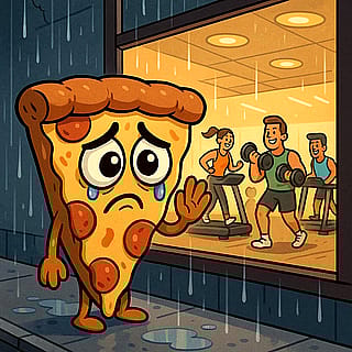 “I just wanted to be part of their gains… 😢” -🍕'