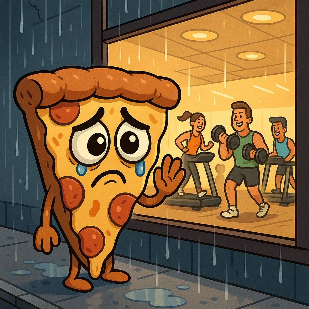 “I just wanted to be part of their gains… 😢” -🍕 picture 1 of 1