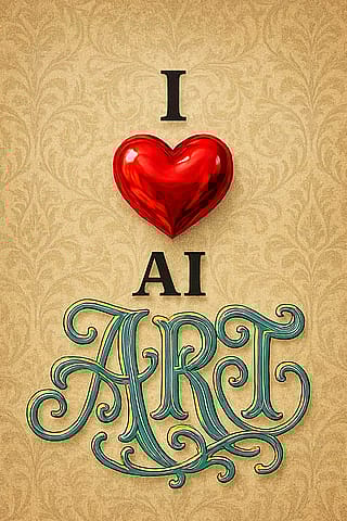 I ❤️ AI ART'