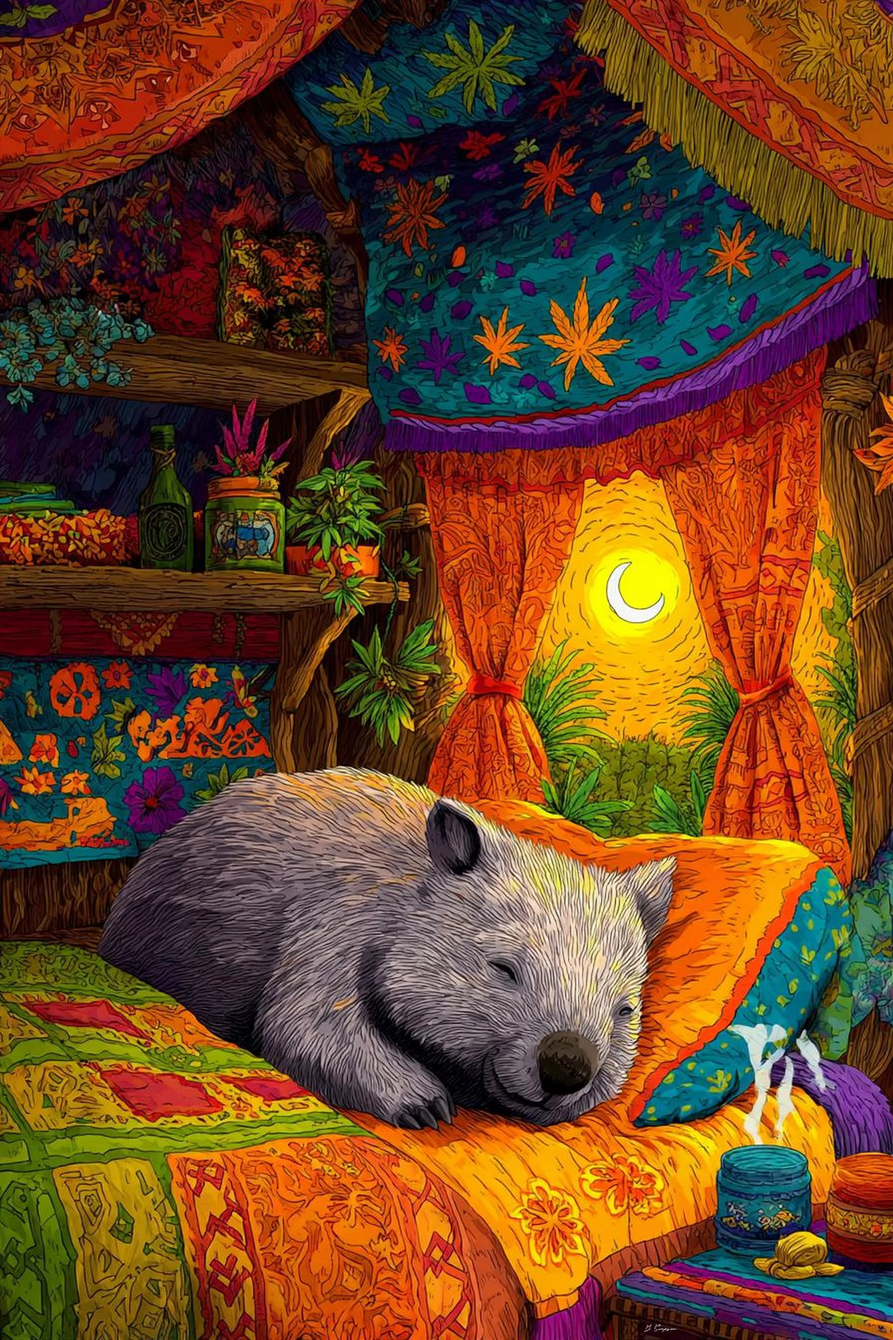 A relaxing wombat picture 1 of 1
