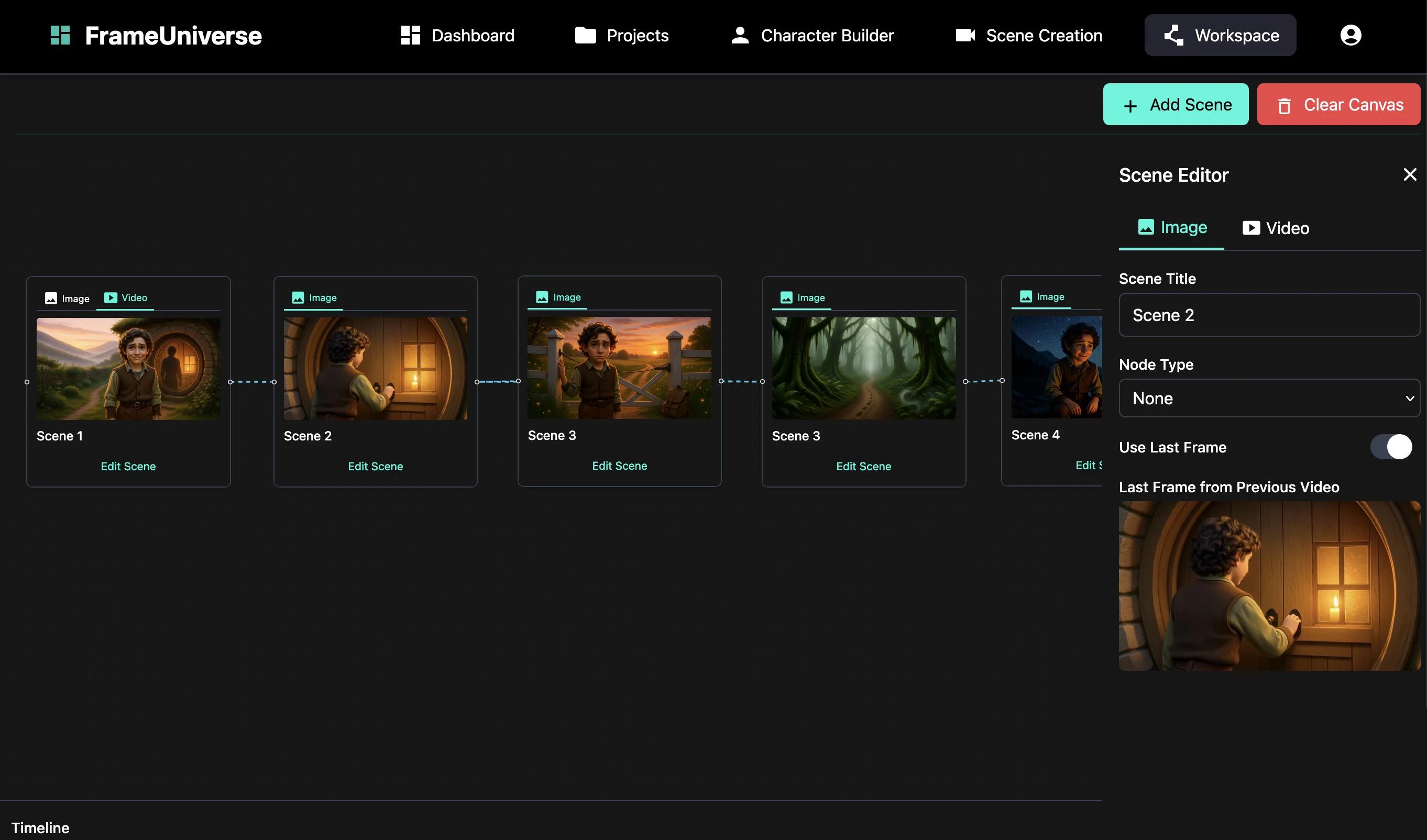 Building an AI video storyboard tool with character + scene continuity — would you use this? picture 1 of 1