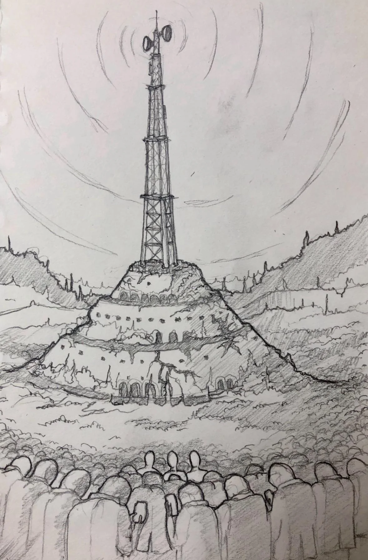 Had an idea and sketch a long time ago and this is the first attempt at prompting off a sketch. picture 2 of 2