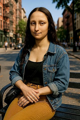 Mona Lisa, but Gen Z'