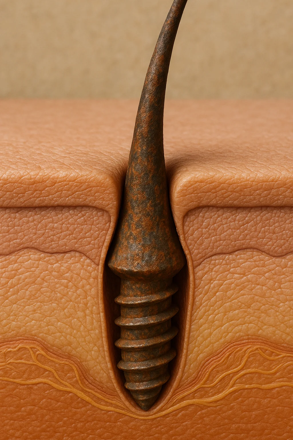 Hair follicle screw. picture 1 of 1