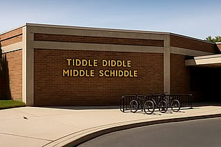 Ah yes, the "Middle Schiddle" I went to.'