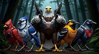 My first birdbot Transformers'
