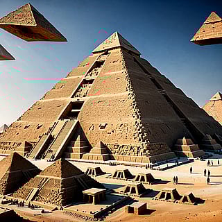 The pyramids came down from space'
