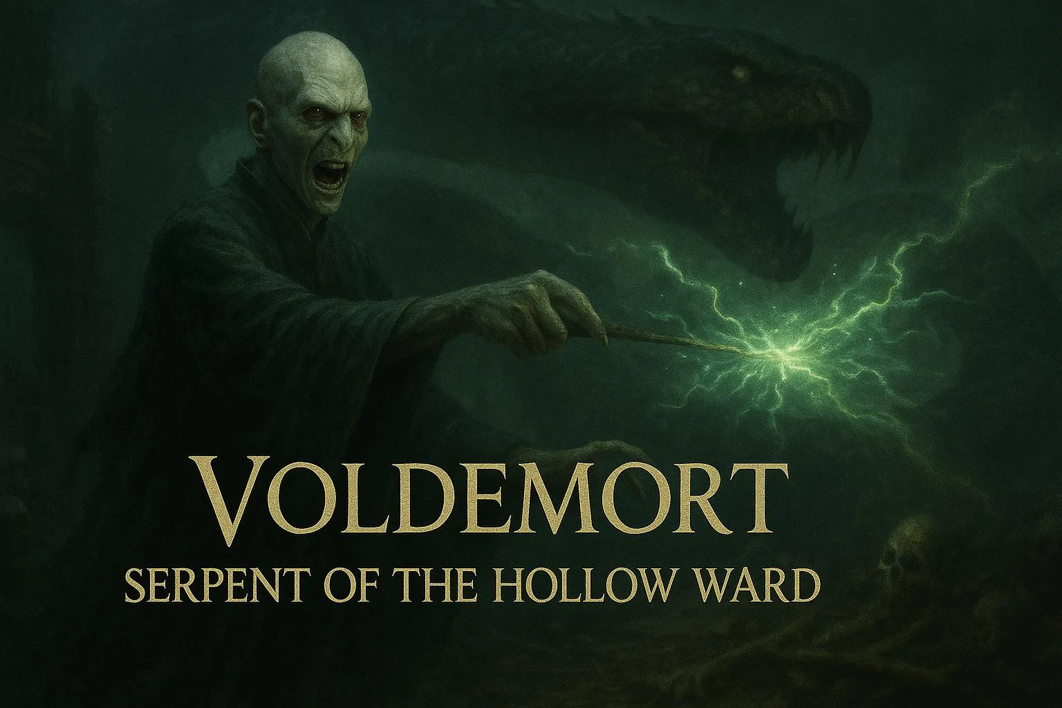 Voldemort reimagined as an Elden Ring boss ⚔️ Serpent of the Hollow Ward picture 1 of 1