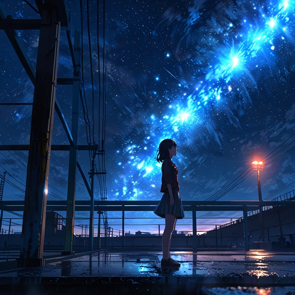 Girl under Evening sky picture 2 of 8