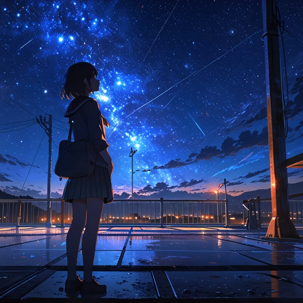Girl under Evening sky picture 3 of 8