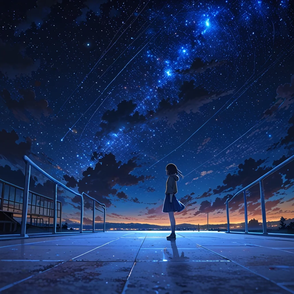 Girl under Evening sky picture 4 of 8