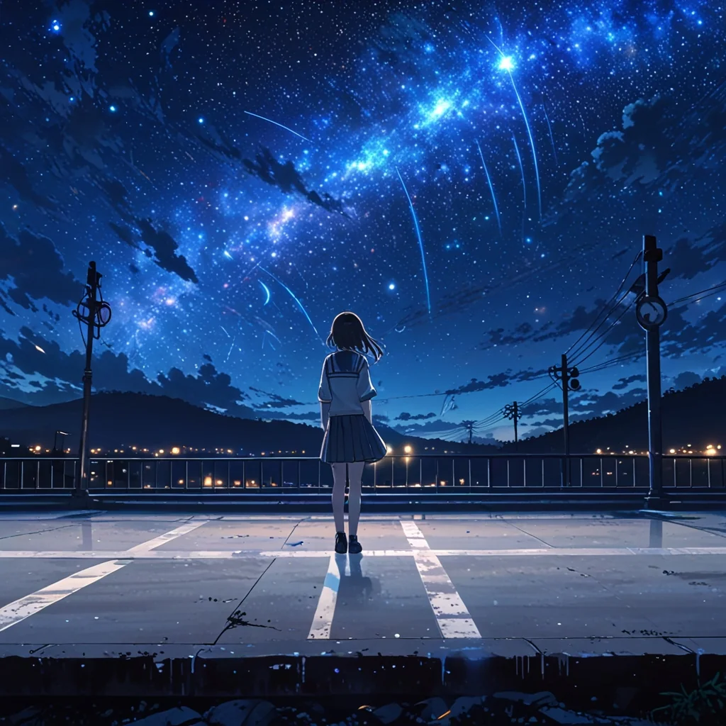 Girl under Evening sky picture 7 of 8
