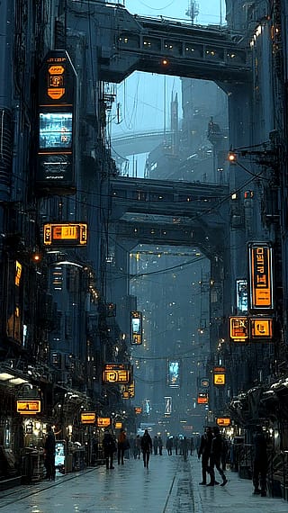Dystopian Cyberpunk Architecture'