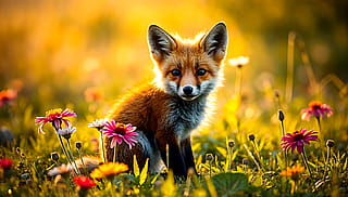 Cute little fox'