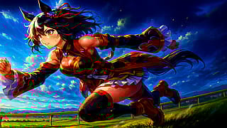 Ai art of Horse girl'