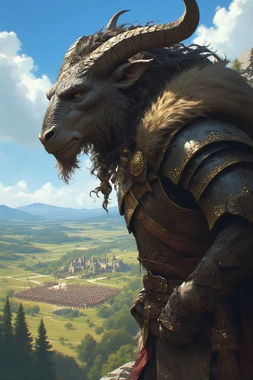 Preparing for battle: Lion Witch and The Wardrobe style. AI engine: perchance.ai picture 1 of 1