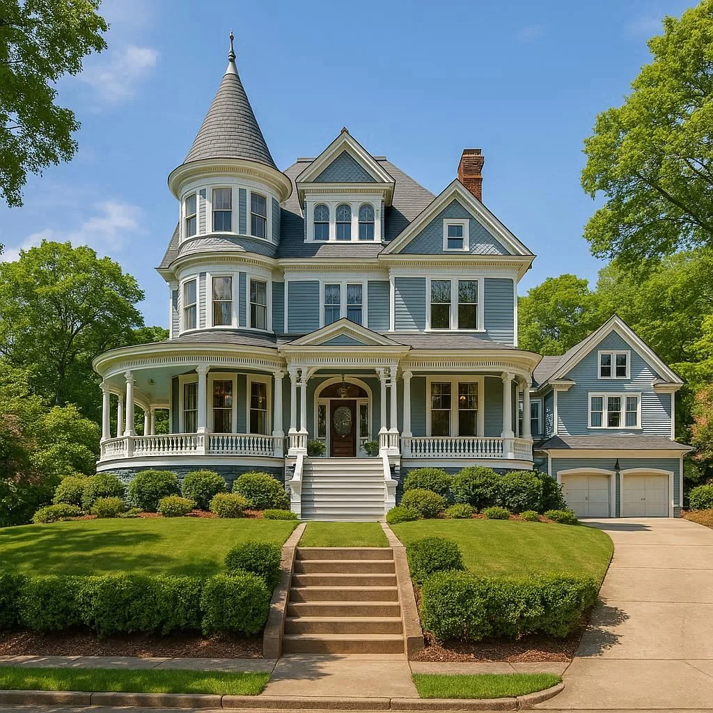 Which of these two Victorian houses looks the best in your opinion? picture 1 of 2