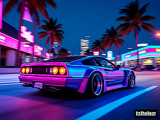 Neon Night Drive'