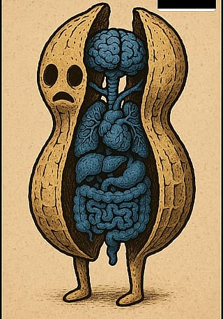 Blue peanut'
