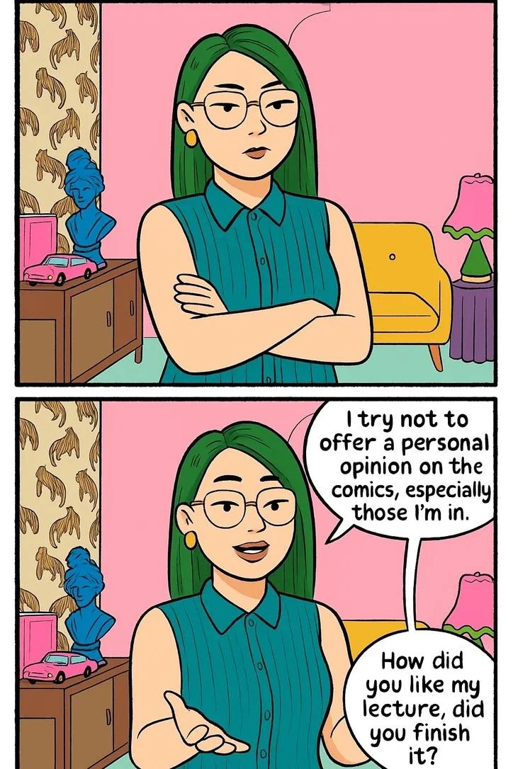 Turning A onboarding lecture into a comic, some selected panels picture 6 of 14