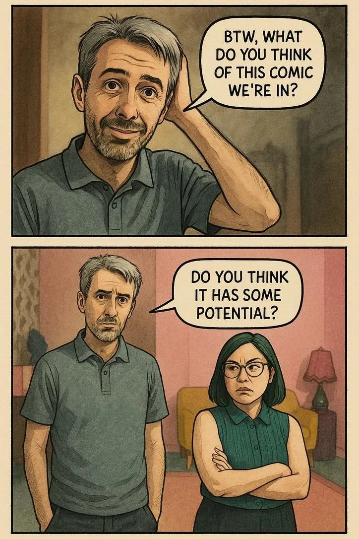 Turning A onboarding lecture into a comic, some selected panels picture 7 of 14
